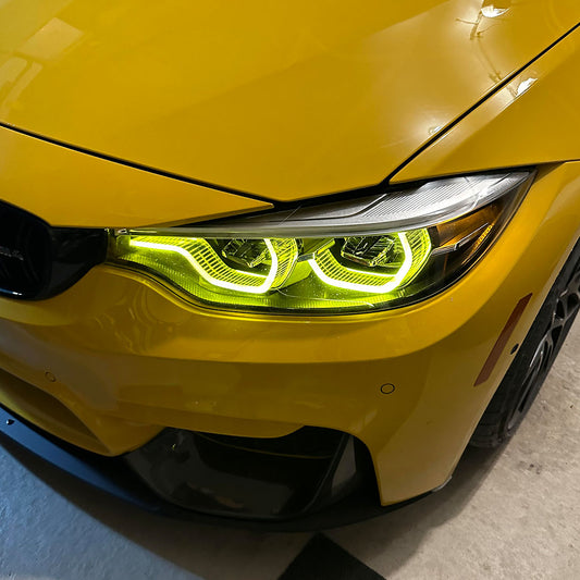 Yellow DRL for 2018 - 2020 F80 M3, F82 M4