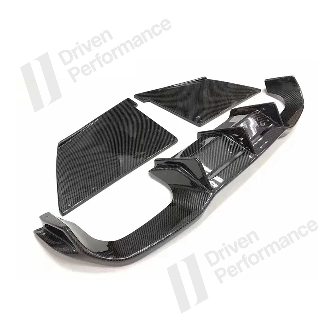 BMW M2 F87 Carbon Fiber 3 Piece Rear Diffuser